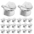 thumbnail image 1 of 20pcs Glass Shelf Brackets Glass Mirror Clamps Mirror Mounting Metal Clips, 1 of 8
