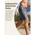 thumbnail image 5 of Xidunhg Men's Stretch Shorts Casual Classic Summer Beach Shorts Drawstring With Zipper Pocket Grey 42, 5 of 13