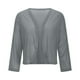 thumbnail image 5 of Blusas,Cárdigan abierto para mujer, tejido transpirable brillante, chaqueta informal de cuello redondo, mezcla de poliéster y elastano, ideal para el hogar, sopatenor, 5 of 9