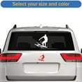 thumbnail image 2 of Surfer Sticker Decal Die Cut - Self Adhesive Vinyl - Weatherproof - Made in USA - Many Color and Sizes - surf surfing wave, 2 of 6