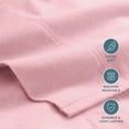 thumbnail image 3 of Bare Home Luxury 100% Cotton Flannel Queen Sheet Set, Deep Pocket, 4-Piece, Light Pink, 3 of 10