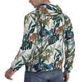 thumbnail image 3 of KLL Hawaiian Style Print Mens Hoodie Long Sleeve Casual Pullover Hooded Sweatshirt Fashion Drawstring Hoodies with Pocket-X-Large, 3 of 6