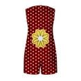 thumbnail image 4 of Pantalones Cortos de las Mujeres para la Moda de Verano Impreso Mono sin Mangas, Ligero Desgaste Atlético de Secado Rápido, 4 of 5