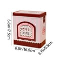 thumbnail image 2 of Coffee Storage Container Tin Sealed Iron Tea And Snack Storage Box 6.5 in x 3.7 in x 6.8 in Red Or Green, 2 of 7