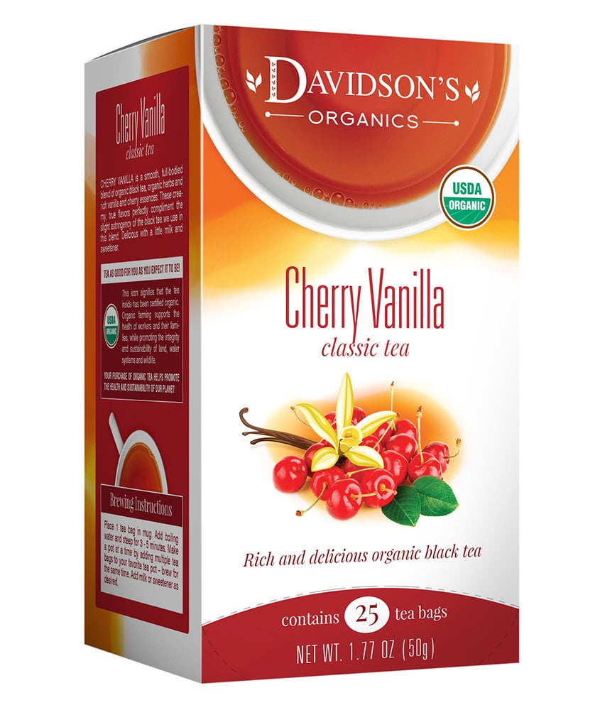 Davidsons Tea Cherry Vanilla, 25 Count Tea Bag