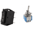 thumbnail image 5 of 2PCS 3 Pin SPDT ON-OFF-ON 3 Position Snap Rocker Switch with 6 Pin DPDT On/on 2 Position Mini Toggle Switch Blue,1 x Toggle Switch 1 Switch,Black & Blue, 5 of 8