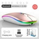 thumbnail image 3 of PC Mouse Inalámbrico Bluetooth y Radio para Computadora Portátil MAC Recargable LED, 3 of 6