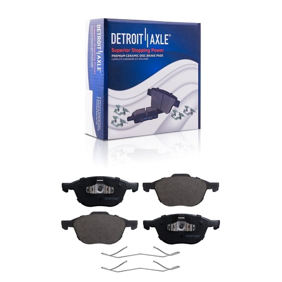 Detroit Axle - Front Brake Pads for Ford C-Max Escape Focus EcoSport Mazda 3 5 Volvo C30 C70 S40 V50 Ceramic Brake Pads
