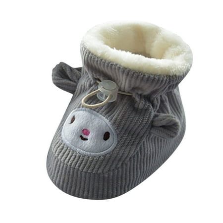 

Baby Shoes Children Floor Boots Toddler Shoes Shoes Plus Velvet Thick Warm Soft Soles Cute Shoes Shoes for Girl Bows for Shoes Baby Boots Girls Toddler Snow Gear Shoe Size 3 Toddler Shoes Size 8 Boy