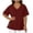 Wine Plus Size Tops#01, variant on yoeyez Oversized Tshirts for Women Side Slit V Neck Summer Tops Solid Color Half Sleeve T Shirts Loose Fit Dressy Blouses Army Green,XXL
