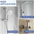 thumbnail image 6 of 2 Set G1/2" Female x Male Shower Shut Off Valve, Brass Water Flow Control Valve for Shower Head with Hose Flow Restrictor, Blue, 6 of 6