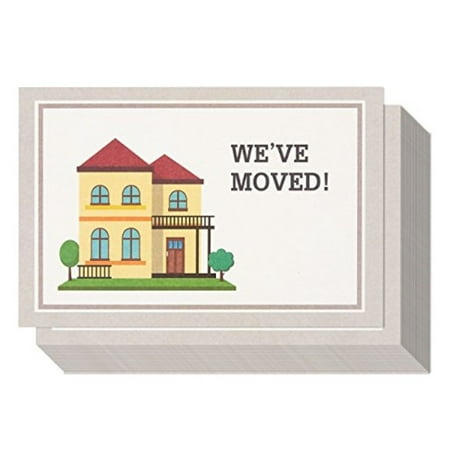 50 Pack Weve Moved Postcards for Moving Announcements Fill in the Blank Change of Address Post Cards Self Mailer Mailing