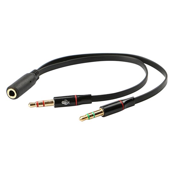 Divisor de auriculares Cable de audio de 3,5 mm hembra a 2 macho Adaptador de cable auxiliar Ehuebsd Para estrenar