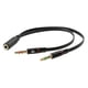 thumbnail image 1 of Divisor de auriculares Cable de audio de 3,5 mm hembra a 2 macho Adaptador de cable auxiliar Ehuebsd  Para estrenar, 1 of 5