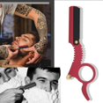 thumbnail image 2 of Herwey Vintage Classic Barber Straight Edge Razor with Easy Blades Replacement Mechanism Beard Shaving, Straight Razor, Barber Razor, 2 of 8