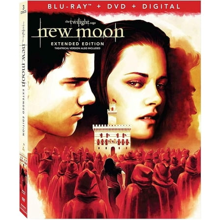 The Twilight Saga: New Moon - Extended Edition (Blu-ray/DVD/Digital) NEW