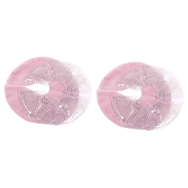 Set de almohadillas de gel para lactancia materna - 2 compresas frías y calientes para el pecho - Disco reutilizable lavable - Accesorio de maternidad