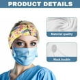thumbnail image 5 of COEQINE Hummingbird Cherry Blossoms Nurse Button Headband for Men Wide Nurses Headbands Non Slip Elastic Sports Headbands Thick Non-Slip Hair Bands for Women, 5 of 7