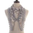 thumbnail image 2 of Yoyauz Triangle Lace Mantilla Veil Tulle Scarf Shawl Covering Church Veil for Mass Wedding Bridesmaids, 2 of 6