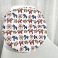 thumbnail image 2 of Granjero Gordo Cojín redondo suave bohemio para silla, para jardín, patio, hogar, cocina, oficina, con forma de caballo, diámetro de 45 cm, 2 of 4