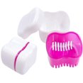 thumbnail image 2 of Denture Cleaning Kit, Denture Case,Denture Cups Bath, Hard Toothbrush with Box, Dentures Container with Basket Denture Holder for Travel, Mouth Guard Night Gum Retainer Container, 2 of 7