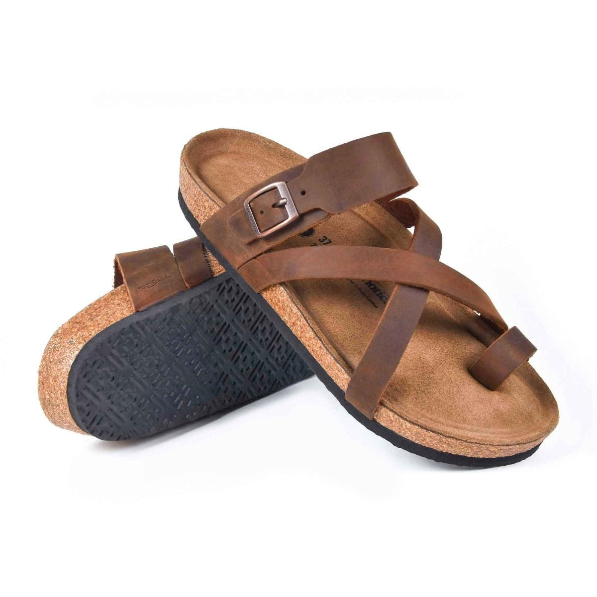 supportive leather sandals
