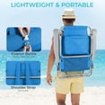 thumbnail image 5 of LAZY BUDDY Backpack Beach Chair, 5-Position Protable Beach Chair, Foldable Camping Chair for Outdoor, 350lbs, 5 of 7