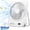 Off-White, variant on Travel Desk Fan, 8 in Battery Operated Fan with 10000mAh Rechargeable Battery, 40H Runtime, 100 Speeds, 180° Tilt Folding Portable Fan for Desktop, Home, Camping