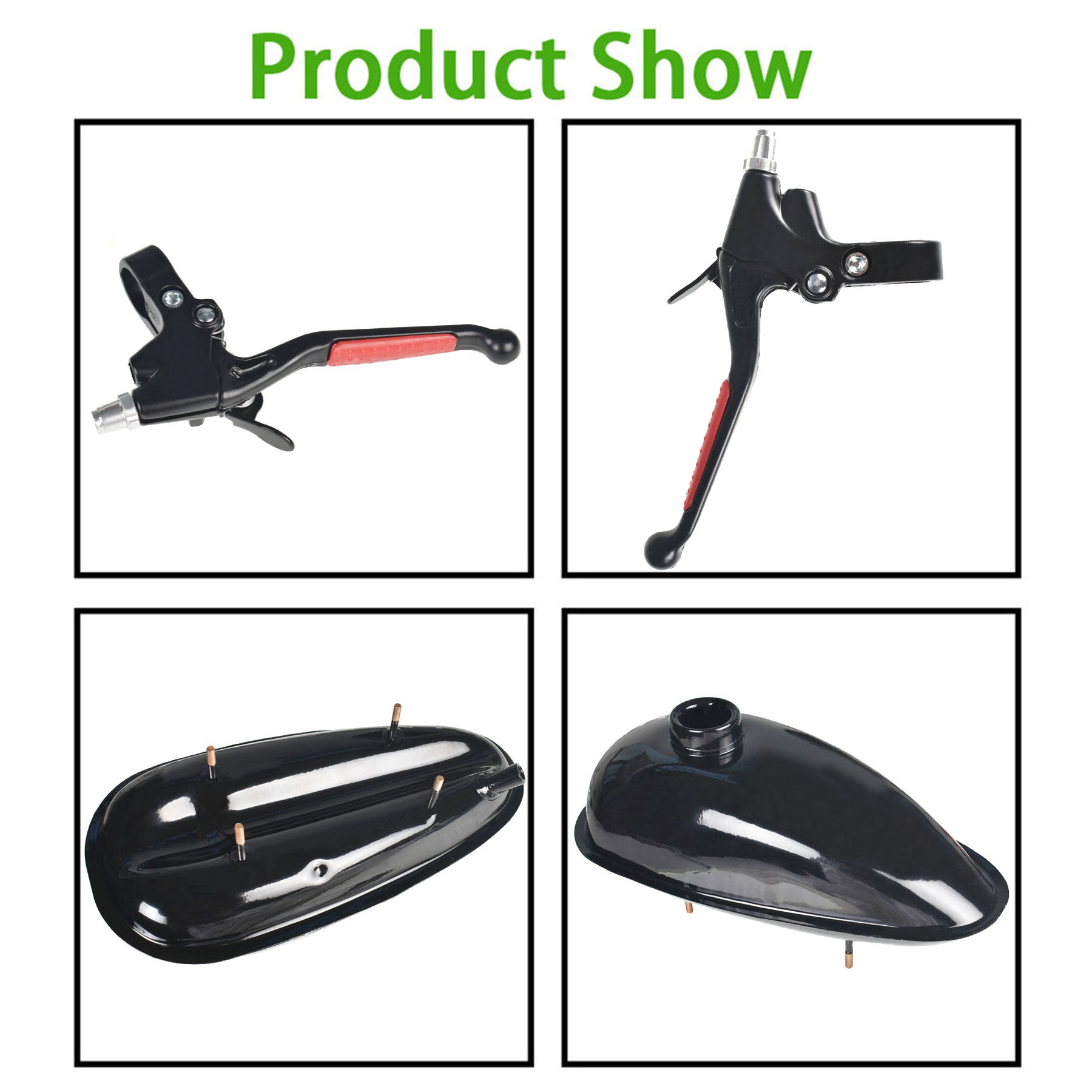 LABLT 2-Stroke Black 100cc Bicycle Motor Kit Bike Motorized Petrol Gas Engine Set