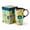 Green, variant on Topadorn Watercolor Pink Garden Floral Ceramic Travel Mug, 17oz, Wildflower Print, Spill-Resistant Lid, Microwave & Dishwasher Safe, Gift Boxed