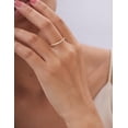 thumbnail image 3 of Alianza de boda IMOLOVE Moissanite de plata 925 chapada en oro de 18 quilates, 3 of 7