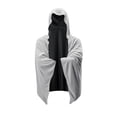 thumbnail image 2 of Gray Changing Poncho, Fast Drying Beach Towel, Hooded Towel Adult, Lightweight Beach Towel, 57X24 Inch Quick Absorbent Sun Shade Cooling Shoulder Wrap for Pool Beach Post-Swim Use, 2 of 5