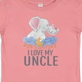 thumbnail image 4 of Inktastic I Love My Uncle Cute Elephants in Night Sky Boys or Girls Baby T-Shirt, 4 of 5