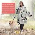 thumbnail image 4 of Wearable Oversized Blanket,Bulldog Dog Wearable Blanket Hoodie for Adults,Cozy Hooded Blankets with Super Pockets,Super Warm Fuzzy Pullover for Women & Men, 4 of 6