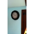 thumbnail image 5 of Home Essentials -16-Inch Plastic Decorative Wall Clock, Antique Wood Looking - Fashion - Quality Clock Brown, 5 of 5