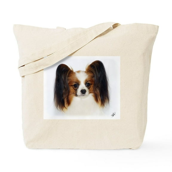 CafePress - Papillon AC032D 056 Tote Bag - Unisex Canvas Tote Bag, Beige, 1-Piece