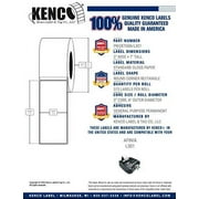 Kenco Premium 3" X 7" Standard Gloss Paper Roll-Fed Inkjet Labels. Compatible with Afinia L301 Printers. 375 Labels per Roll on a 3" Core and 6" Outer Diameter