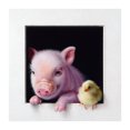 thumbnail image 1 of Kits de pintura al óleo de cerdo y pollito por números, cuadro de lienzo, regalo de decoración del hogar DIY Tmvgtek decoración de arte en el hogar, 1 of 9