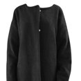 thumbnail image 5 of Pompotops Veste en Peluche Décontractée Mode Ample Manches Longues avec Poches et Boutons pour Femmes, 5 of 5