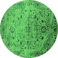 thumbnail image 1 of Ahgly Company Indoor Round Oriental Green Industrial Area Rugs, 8' Round, 1 of 4