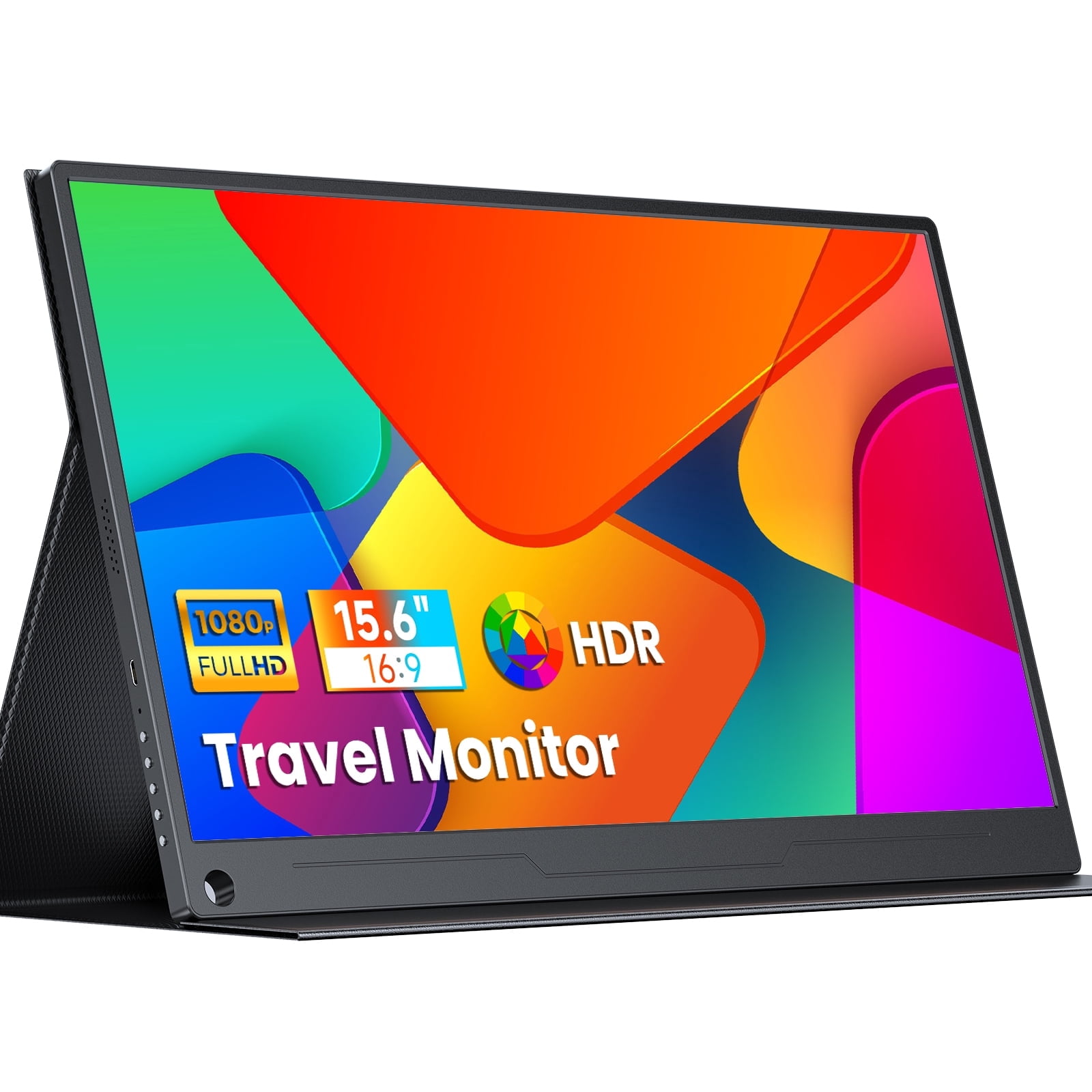 Portable Monitor Zero Frame, 15.6" Ultra Slim 1080P FHD 100% sRGB Display IPS Monitor, Plug&Play Second External Monitor for Laptop PC Phone Mac Xbox PS5