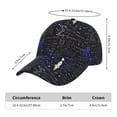thumbnail image 2 of Picia Physical Formulas pattern Trucker Low Profile Hat Men Women Baseball Cap Dad Hat Adjustable Unconstructed Plain Cap, 2 of 9