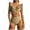 Khaki-06, variant on Lopeceal Women High Waisted Bikini Sets Tummy Control Swimsuits Ruffle Sleeve Two Piece Bathing Suit V Neck Swimwear