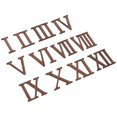 thumbnail image 1 of Wooden Roman Numerals Clock Kit – 12pcs DIY Wall Clock Shapes for Living Room, Kitchen, or Office – Minimalist Home Decor, 1 of 5
