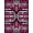 Pink Black White, Pattern 3, variant on ODIKA Leopard Decorative Spotted Zebra Stripe Tiled Geometric Print for King Size Bedroom, Master Suite, Under Bed, Foldable Easy Care