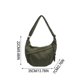 thumbnail image 3 of Women's Corduroy Shoulder Bag Fashion Crossbody Bag Large Capacity Solid Color Cloth Bag Bag For Students Office Workers, 3 of 7