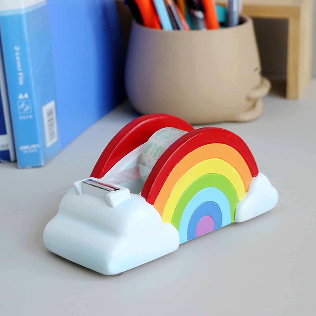 Novelty Tape Cutter Office Supplies,Resin Cartoon Animal Tape Dispenser Home Office Desk Accessories,Funny Stationery Gift Idea