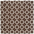 thumbnail image 6 of SAFAVIEH Cambridge Joyce Geometric Shapes Wool Area Rug, Dark Brown/Ivory, 2'6" x 4', 6 of 9