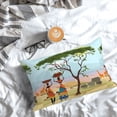 thumbnail image 5 of Pofeuu African Women Print Polyester Microfiber Plush Pillowcases, Super Soft and Cozy Pillow Case Covers with Envelop Closure（Pillow core not included）-20"x30", 5 of 6