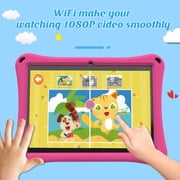 Kids Tablet, 10 inch Android Tablet for Kids, Toddler Tablet with Case, Parental Control, 6000mAh, Quad Core Processor, 2GB RAM 32GB ROM, HD Touch Screen Tablets, Pink